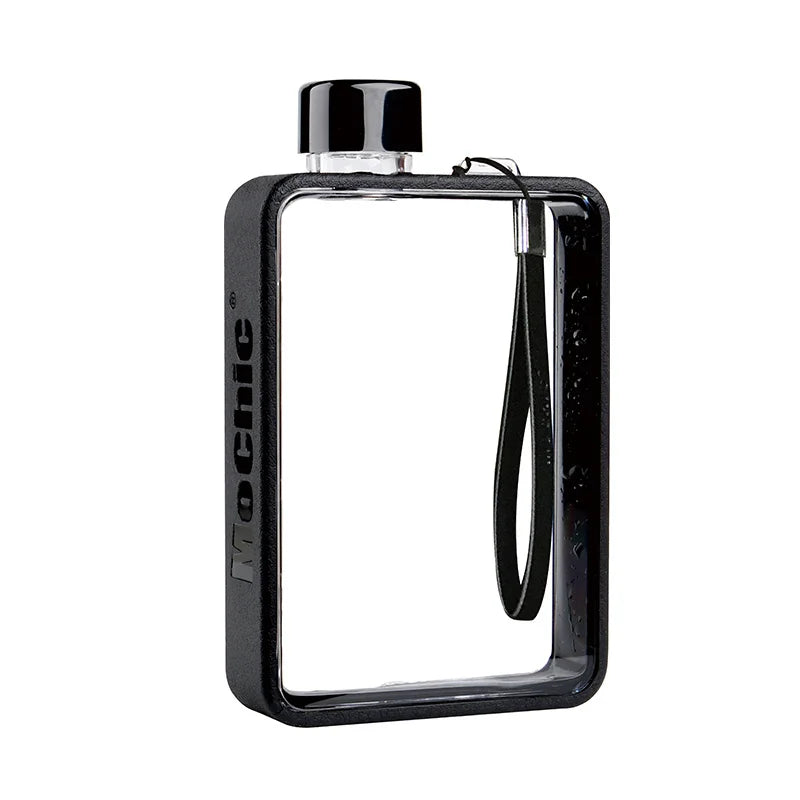 380ML Sports Water Bottle Portable Travel Flat Water Cup