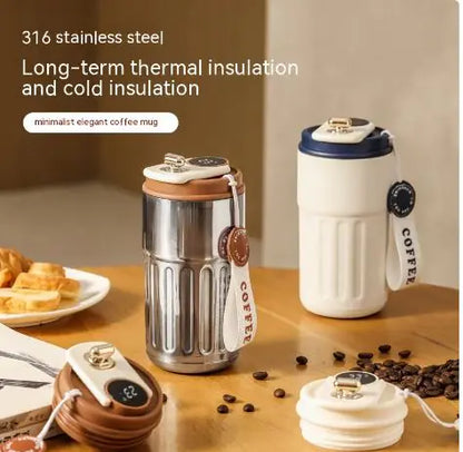 Stainless Steel Vacuum Mug - With Temperature Control