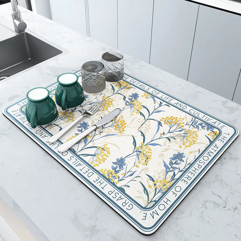 Super Antiskid and Absorment Large Absorbent Draining Mat