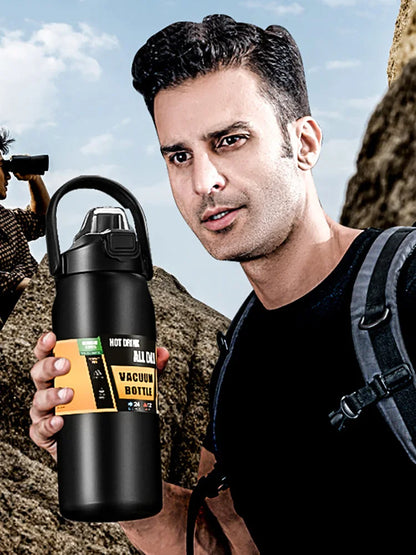 Portable Thermos with Straw